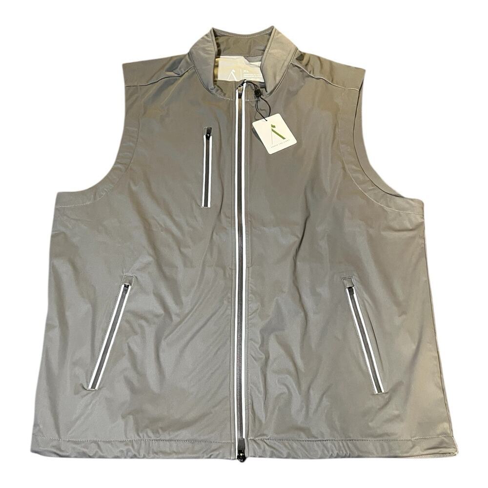 NWT Above The Links‎ Waterproof Persist Vest Jacket XL Golf Performance Gray